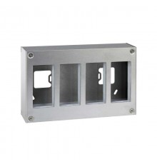 Simon CIMA 500 Бокс на 4 модуля 500CIMA, наружный монтаж, 168х67х270,5мм, сталь  51000014-036  Simon
