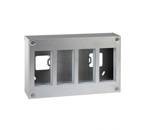 Simon CIMA 500 Бокс на 4 модуля 500CIMA, наружный монтаж, 168х67х270,5мм, сталь  51000014-036  Simon