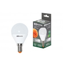 Лампа светодиодная LED 5Вт E14 220В 4000К FG45 шар  SQ0340-0007  TDM