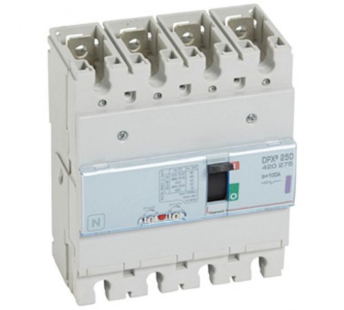 Автоматический выключатель DPX3 250 - термомагнитный расцепитель - 50 кА - 400 В~ - 4П - 100 А  420275  Legrand