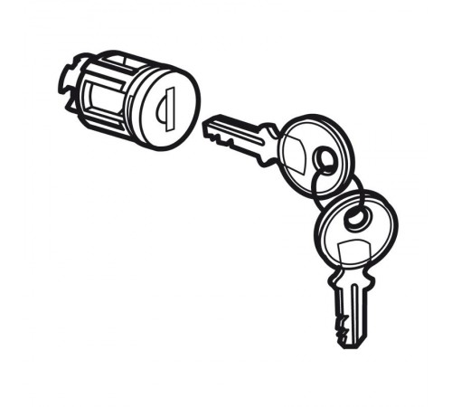 Замок тип 405 - для металлических или остекленных дверей XL3 - с 1 комплектом из 2 ключей  020291  Legrand