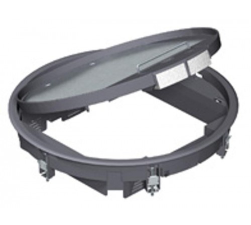 Лючок GESR9U (универсальный) 12xModul45 (полиамид,черный) (GESR9 10U 9011)  7405478  OBO Bettermann