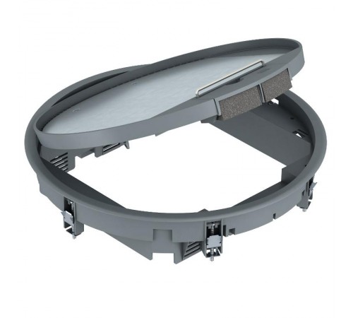 Лючок GESR9U (универсальный) 12xModul45 (полиамид,серый) (GESR9 10U 7011)  7405474  OBO Bettermann