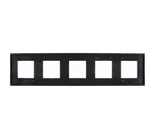 SKANDY Рамка 5-местная SK-F35Bl металл черный   SK-M52-M-K02  IEK