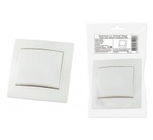 Выключатель 1 кл. 10А белый "Таймыр" (пром. упак., бакелит. основание)  SQ1814-0501  TDM