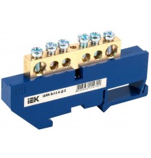 Шина N ноль на DIN-изоляторе ШНИ-8х12-6-Д-С  YNN10-812-6D-K07  IEK