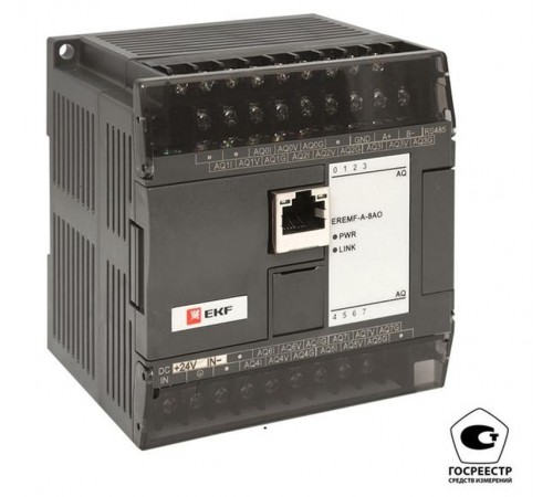 Модуль аналогового вывода EREMF 8 PRO-Logic (с поверкой)  EREMF-A-8AO-V  EKF
