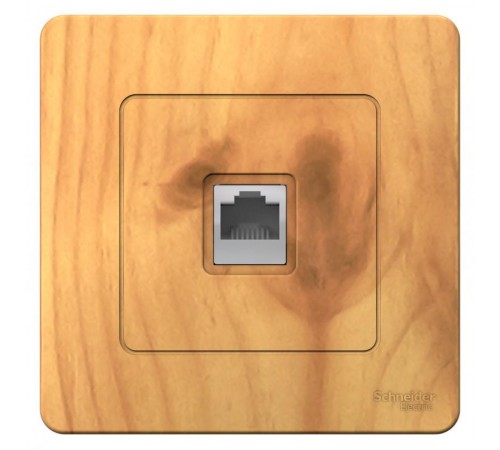 Blanca Ясень С/У Розетка телефонная RJ11  BLNIS011005  SE