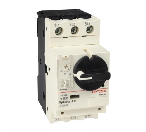 Выключатель автоматический OptiStart P GV2P08 с уставкой расцепителя 2,5-4A  372906  КЭАЗ
