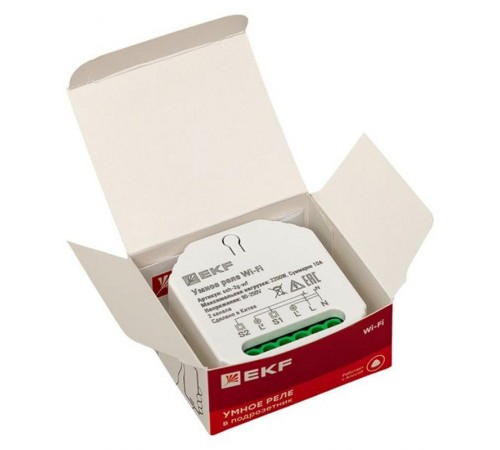 Умное реле в подрозетник 2-канальное Wi-Fi  Connect ssh-2g-wf EKF