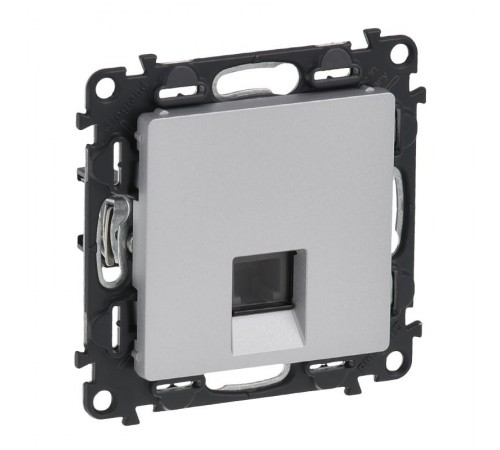 Valena LIFE DIY Алюминий Розетка ТЛФ 1-ая (RJ11)  753638  Legrand