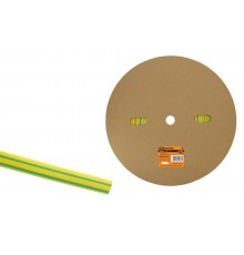 Термоусаживаемая трубка ТУТнг 14/7 желто-зеленая (100 м/ролл)   SQ0518-0031  TDM