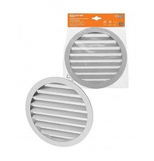 Решетка вентиляционная круглая алюминиевая с москитной сеткой, с фланцем d200, внеш. D225,  SQ1807-0804  TDM