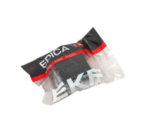 Механизм выключателя, двухклавишный, проходной, чёрный Эпика EKF  UP1-SWB-21  EKF