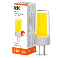 Лампа светодиодная COB капсула 3Вт 230В 3000К керамика G4   LLE-COB-3-230-30-G4  IEK