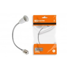 Переходник Е27-Е27 гибкий 300мм, белый,  SQ0335-1018  TDM