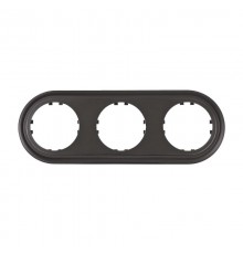 Рамка 3-постовая круглая (бронза) Vintage-Classic  889337-1  Ecoplast