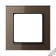 Рамка для вертикальной и горизонтальной установки, 4 поста; стекло; мокко; A CREATION  AC584GLMO  Jung