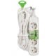 Удлинитель электрический ЭРА UDL-10-450-E Greenline 4 розетки с заземлением 5м ПВС 3x0.75мм2   Б0065060  ЭРА