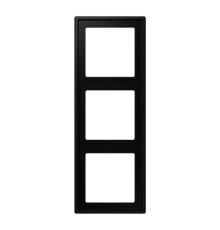 Рамка 3 поста; дюропласт; черный матовый  LS983SWM  Jung