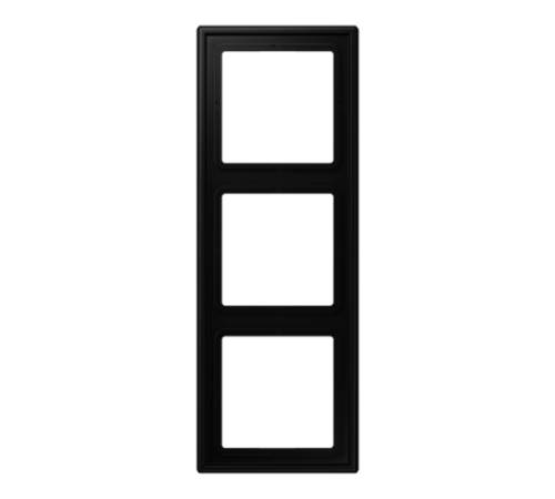 Рамка 3 поста; дюропласт; черный матовый  LS983SWM  Jung