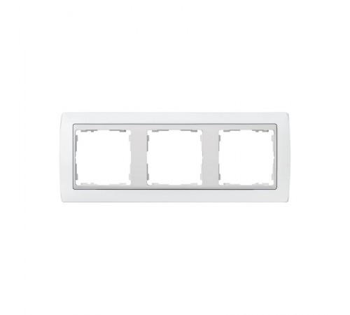 Simon 82 Рамка декоративная, 3 поста, S82, белый-белый  82630-30  Simon