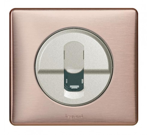 Celiane Титан Накладка компьютерной 1-ой розетки  068551  Legrand