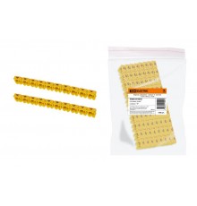 Маркер наборный - символ "4" желтый 4 мм2 (100 шт.)   SQ0534-0035  TDM