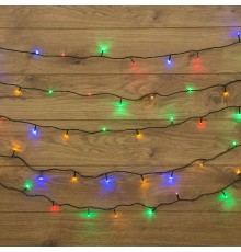 Гирлянда "Твинкл Лайт" 15 м, темно-зеленый ПВХ, 120 LED, цвет мультиколор  303-059  NEON-NIGHT