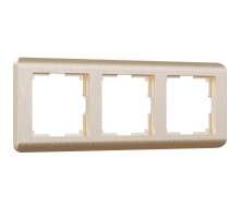 W0032111/ Электроустановочные изделия - Рамка на 3 поста (шампань) a051274  Werkel