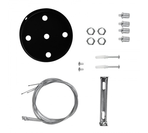 Светильник светодиодный Geometria Quadro SPO-163-B-40K-050 50Вт 4000К 3700Лм IP40 600*600*80 черный подвесной  Б0050587  ЭРА