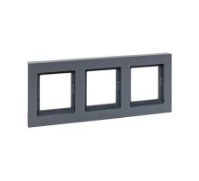 3 - местная рамка, IP44, графит, пластик Эпика  UP1-FPG-03-44 EKF