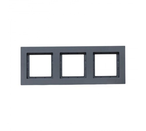 3 - местная рамка, IP44, графит, пластик Эпика  UP1-FPG-03-44 EKF