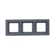 3 - местная рамка, IP44, графит, пластик Эпика  UP1-FPG-03-44 EKF