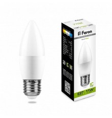 Лампа светодиодная LB-770 (11W) 230V E27 4000K свеча  25944  FERON