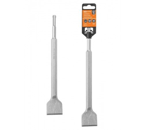 Зубило плоское изогнутое 40250 мм, SDS-Plus, пластиковый держатель, 1 шт, "Гранит"  SQ1095-0104  TDM