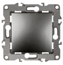 Выключатель 12-1001-12   10АХ-250В, без м.лапок,  графит  Б0019272  ЭРА