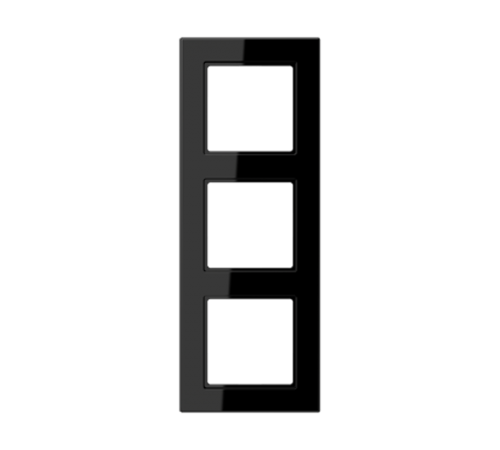 Рамка для вертикальной и горизонтальной установки, 3 поста; термопласт; черный; A550  A5583BFSW  Jung