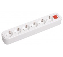 Розетка переносная разб. с выкл. К06В 6 мест CLASSIC  KYP11-16-06-00-ZK  IEK