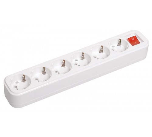 Розетка переносная разб. с выкл. К06В 6 мест CLASSIC  KYP11-16-06-00-ZK  IEK