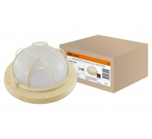 Светильник пылевлагозащищенный под лампу для ЖКХ НПБ1102 сосна круг с реш. 100Вт IP54  SQ0303-0426  TDM