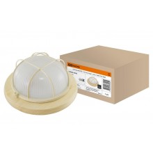 Светильник пылевлагозащищенный под лампу для ЖКХ НПБ1102 сосна круг с реш. 100Вт IP54  SQ0303-0426  TDM