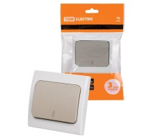 Переключатель на 2 направления 1-кл. скрытой установки IP54 10А "Вуокса" TDM  SQ1803-0103  TDM