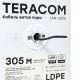 Кабель витая пара TERACOM PRO Cat.5E U/UTP 4 пары solid внешний 24AWG черный упак. 305м  TRP-5EUTP-04PE-BK-OUT3  EKF