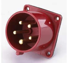 Вилка для скрытой проводки 615 3Р+РЕ+N 16А 380В IP44  26061DEK  DEKraft