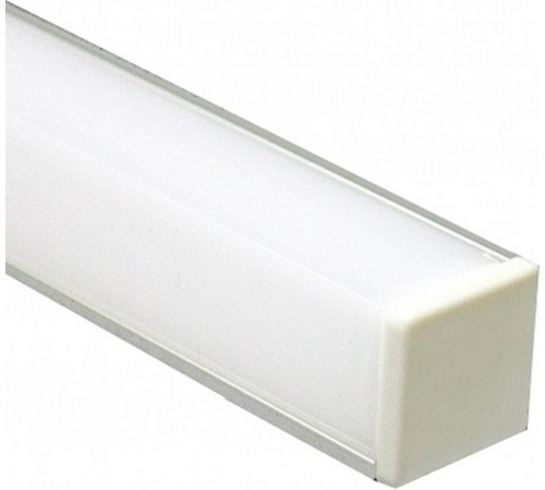 Профиль алюминиевый для светодиодной ленты угловой квадратный, серебро, CAB281  10300  Feron