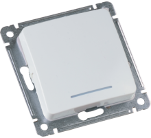 Механизм выключателя одноклавишного с индикацией  ВС10-412  HEGEL