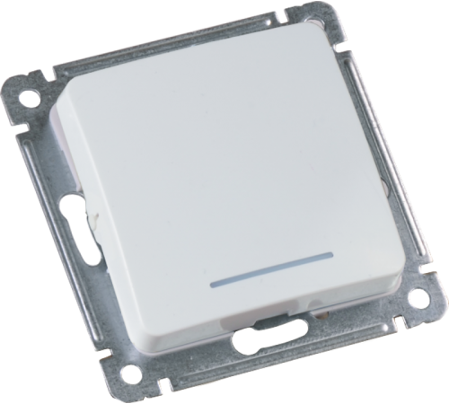 Механизм выключателя одноклавишного с индикацией  ВС10-412  HEGEL