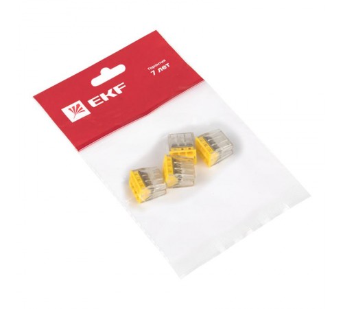 Клемма СМК 2273-246 (с пастой) 6 отверстий 0,5-2.5мм2 (4шт.) EKF PROxima  plc-smk-2273-246r  EKF