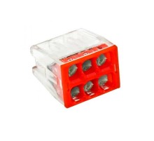 Клемма СМК 2273-246 (с пастой) 6 отверстий 0,5-2.5мм2 (4шт.) EKF PROxima  plc-smk-2273-246r  EKF